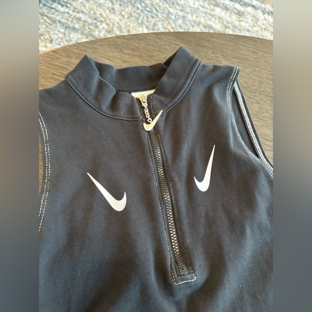 Nike Women's Sleeveless Tank Dress Logo Activewear Tennis Athletic Black Size M